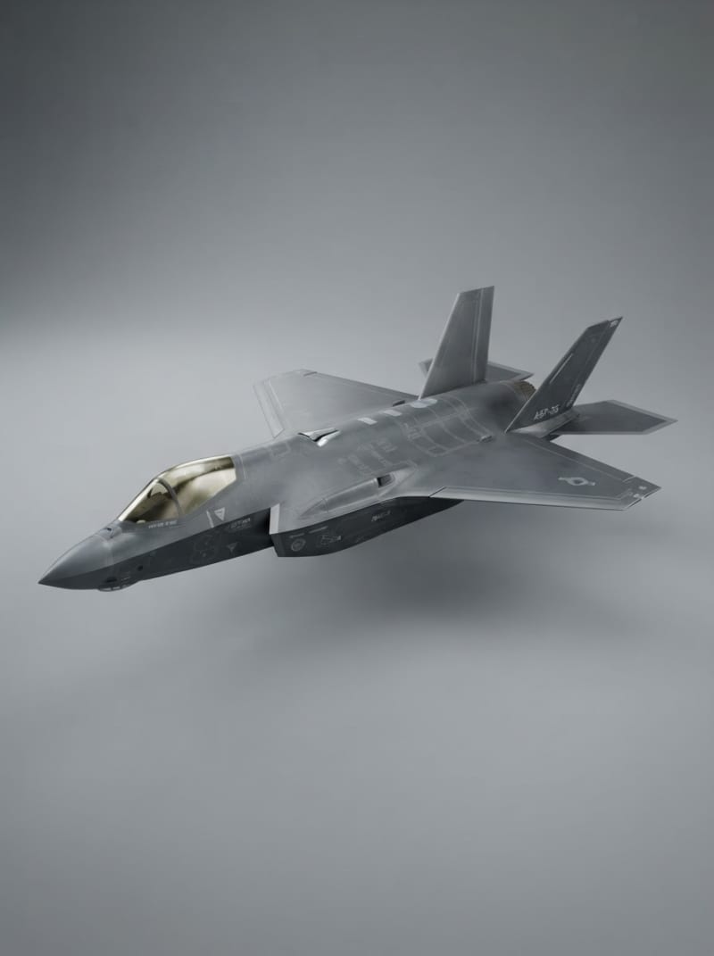 Futuristic Stealth Fighter Jet (2)