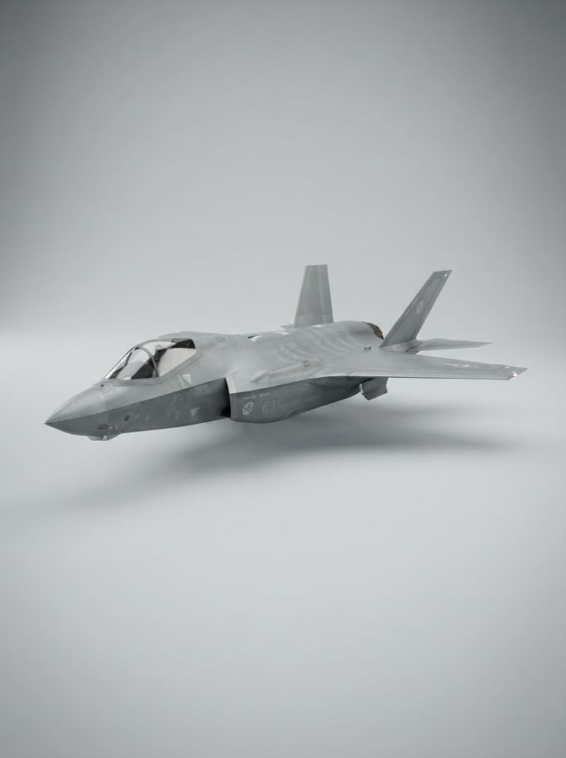 Futuristic Stealth Fighter Jet (3)