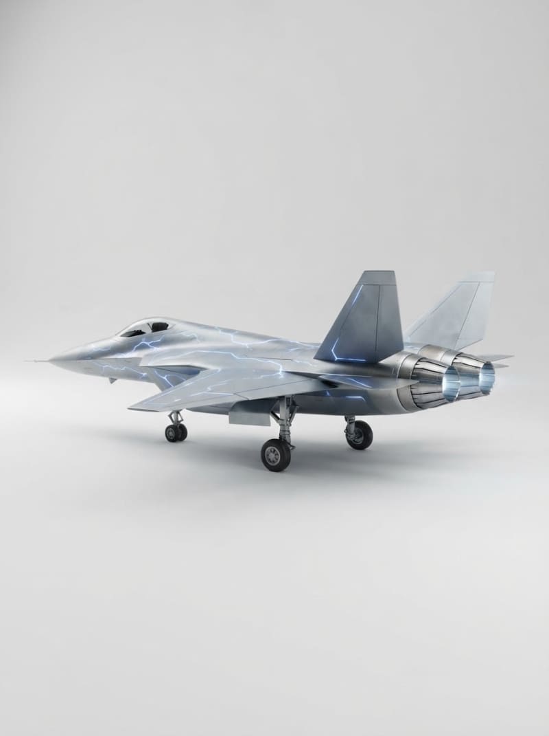 Futuristic Lightning Fighter Jet (3)