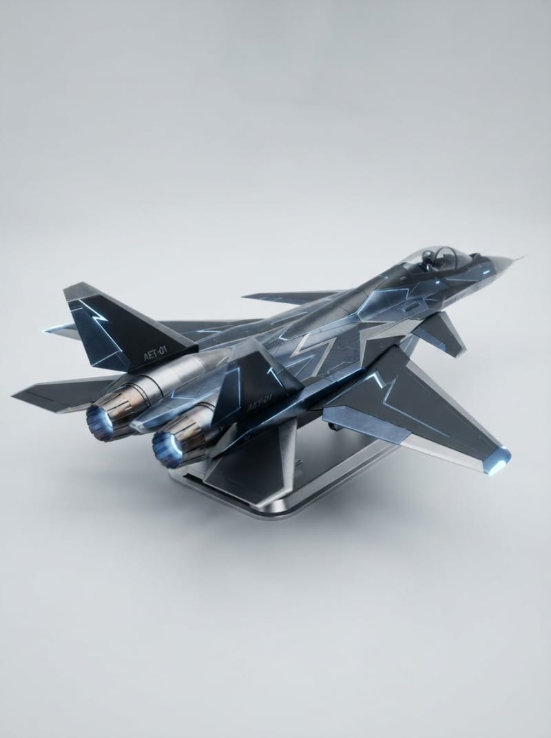 Futuristic Lightning Fighter Jet (2)