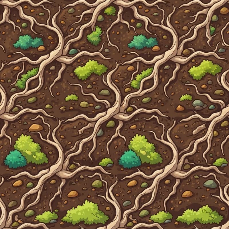 Image: Seamless tileable texture of a packed-earth burrow