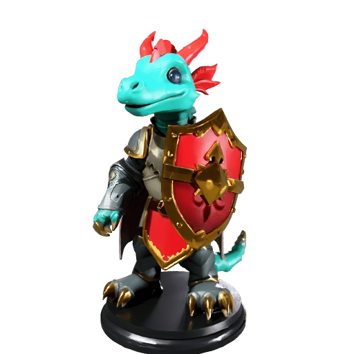 Cute Dragon Knight Figurine
