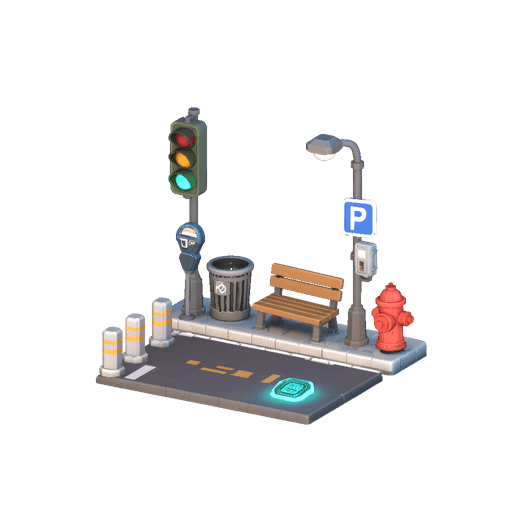 Modern City Street Props