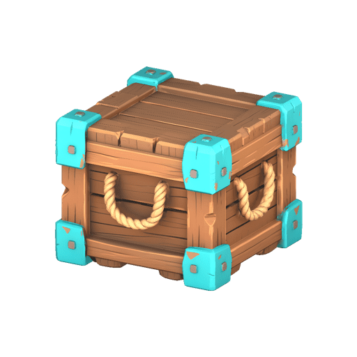 Stylized Adventure Supply Crate