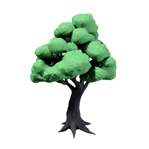 Colossal Black Anime Tree