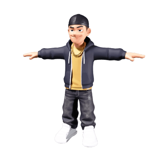 Cartoon Gangsta Protagonist