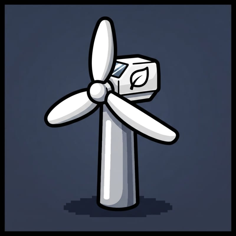 Green Energy Shop Icon