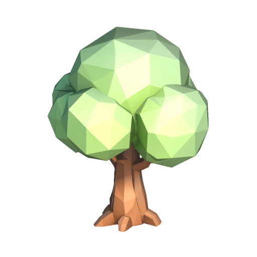 Low Poly Broadleaf Tree