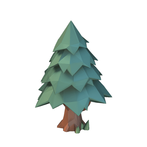 Low Poly Pine Tree