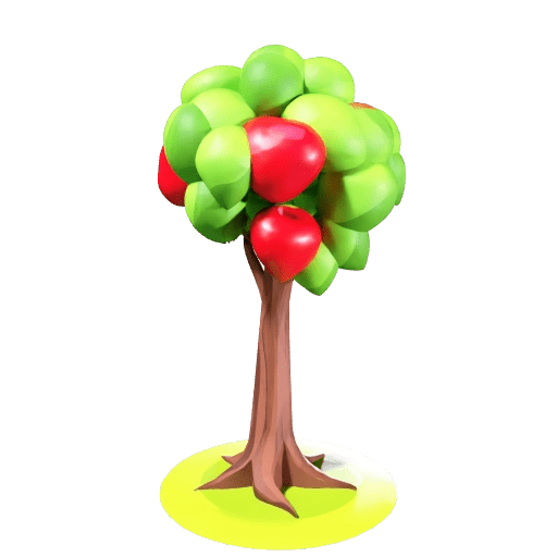 Low Poly Apple Tree