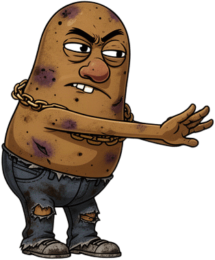 Reaching Muddy Potato