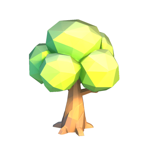 Stylized Low Poly Tree