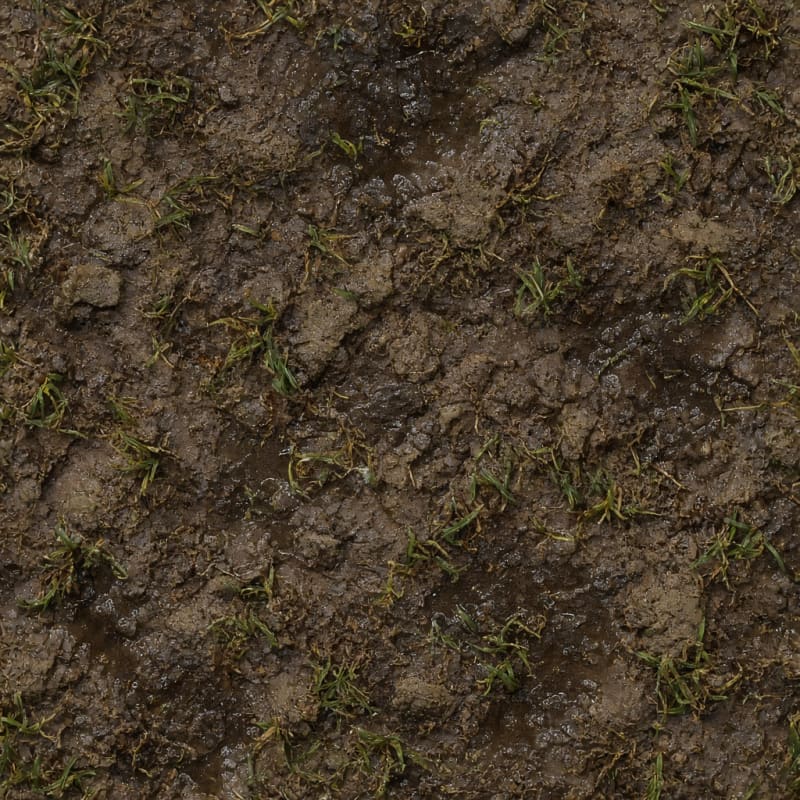 Make a muddy texture with grass