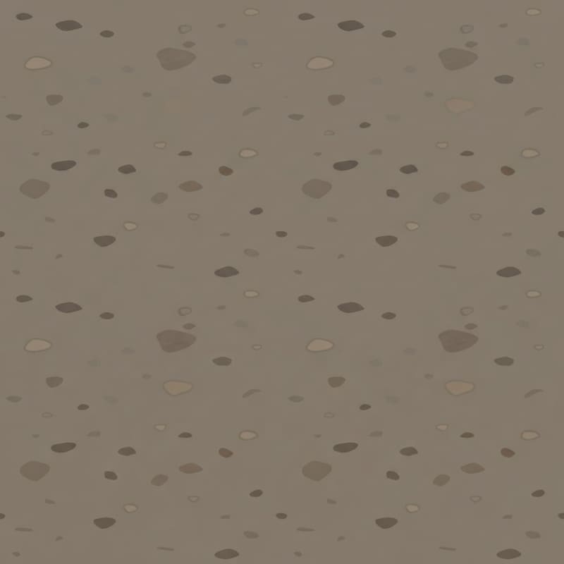 Image: stylized toon dry packed dirt path with subtle fla