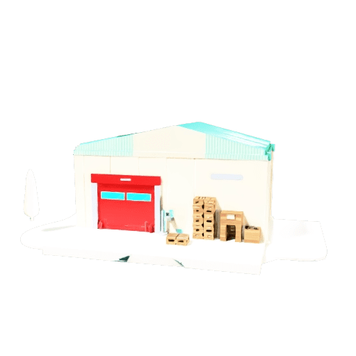 Cartoon Food Warehouse