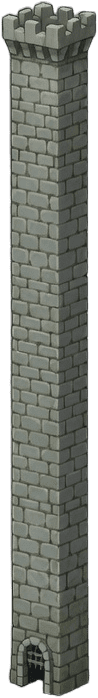 Warcraft 2 Style Vertical Castle Wall With Gate