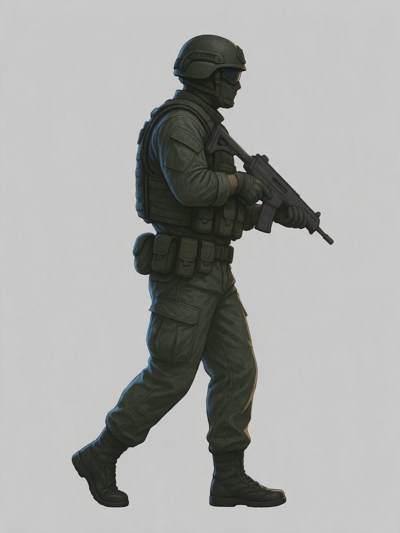 Rainforce Enemy Walk Frame A