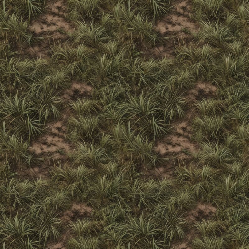 Field Grass with Dirt Patches
