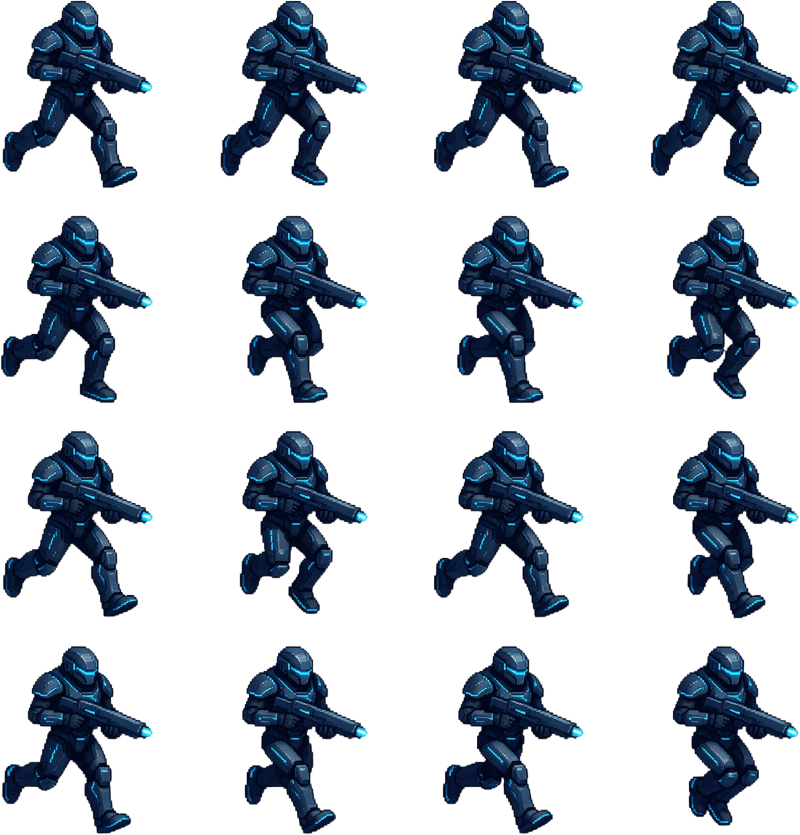 Laser Trooper - Run Sheet 4x4
