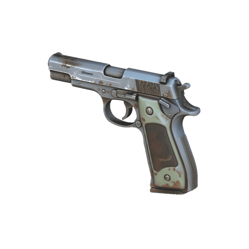 Worn Post Apocalyptic Pistol