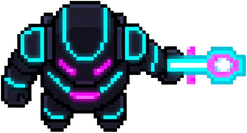 Player Sprite - Top-Down Neon Pilot