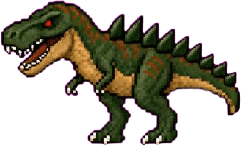 Menacing Spiked T Rex Sprite