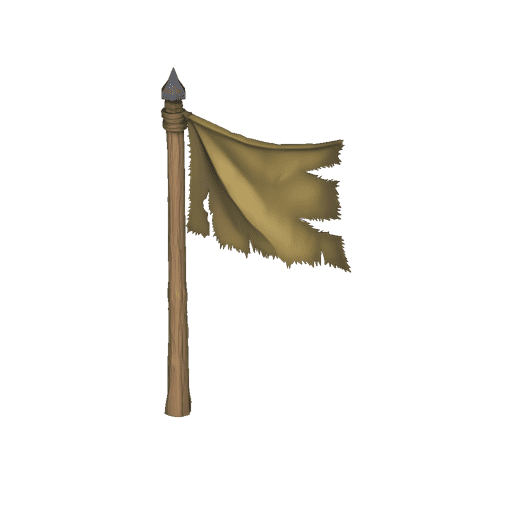 Tattered WW2 Flag Pole