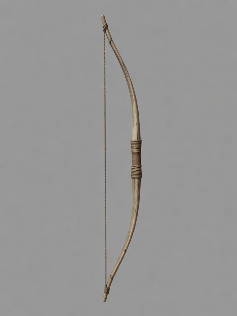 Wooden Self Bow with Fibre String - Reference