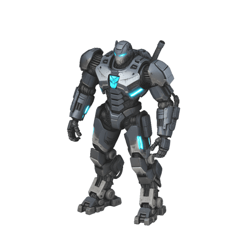 Battle Worn Mecha Warrior