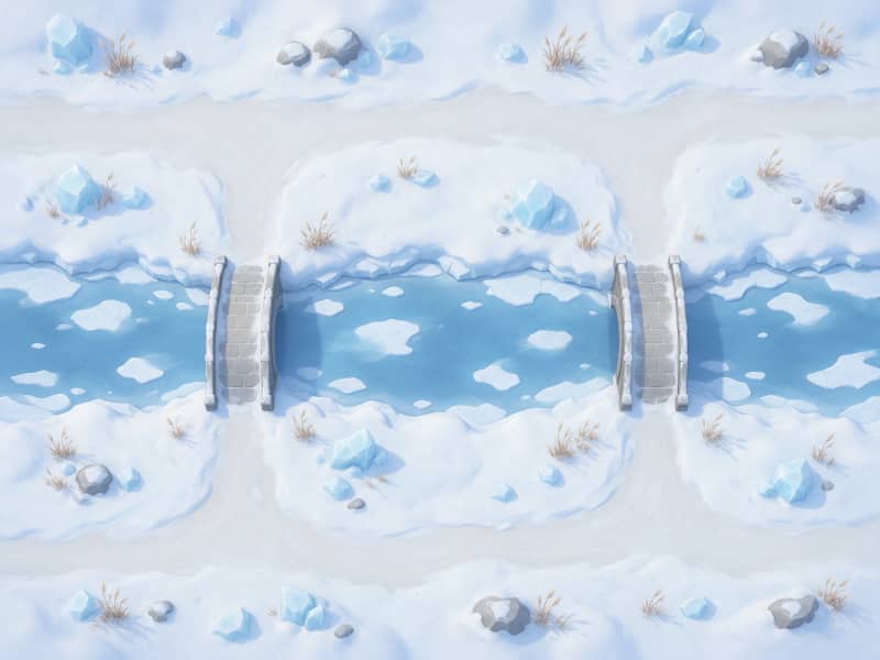 Arena Ice High-Res - Frozen River Two Bridges