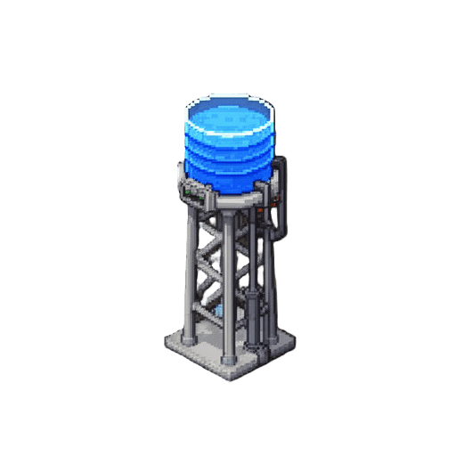 Pixel Isometric Water Tower
