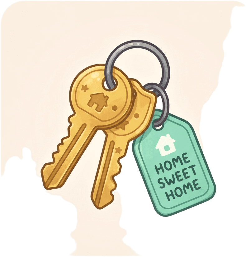 Image: Single game icon: bunch of two golden house keys o