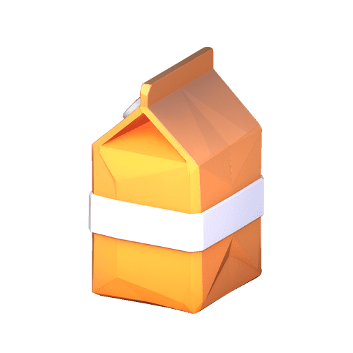 Stylized Orange Juice Carton
