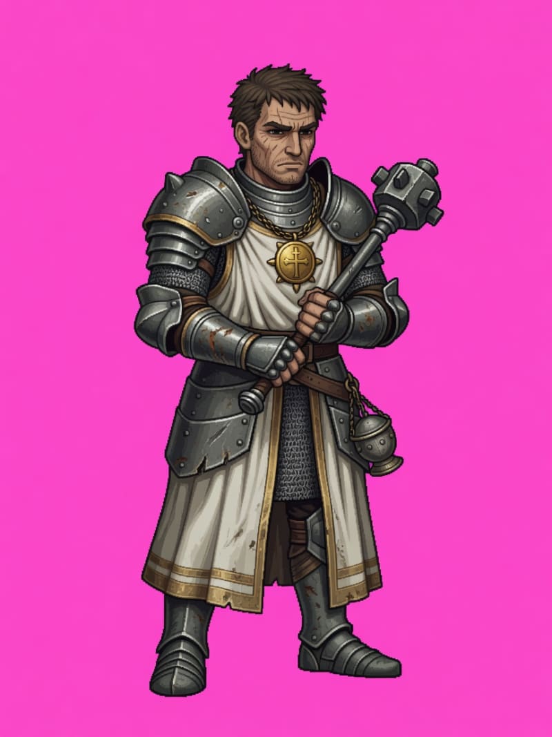 Human Cleric Male - Battle Figure