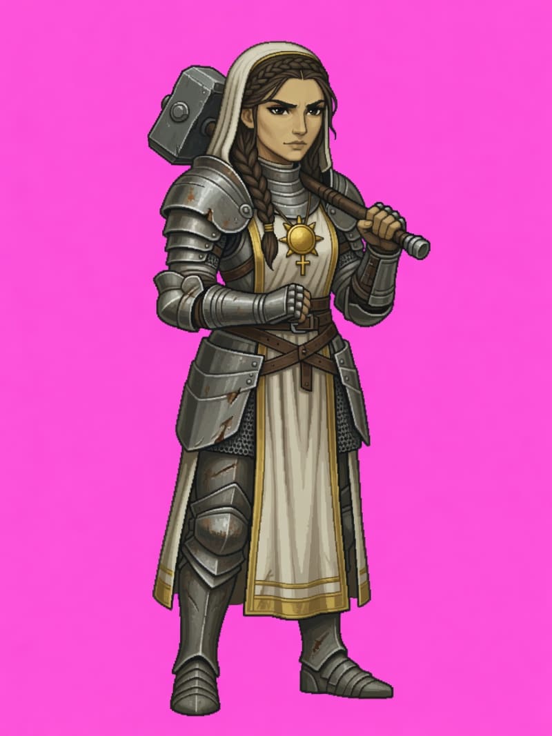 Human Cleric Female - Battle Figure