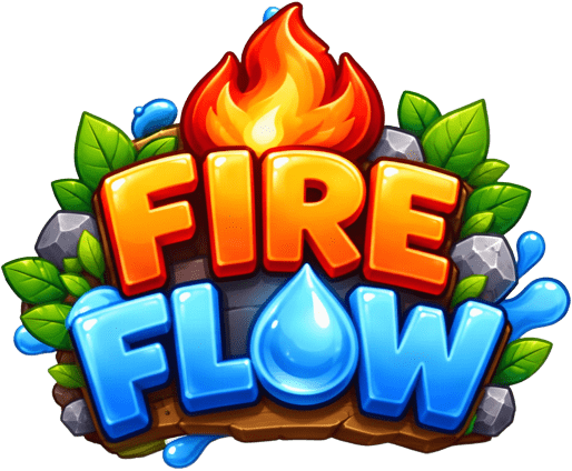 Glossy Fire Flow Logo