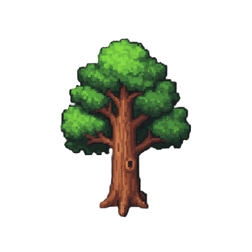 Isometric Oak Tree