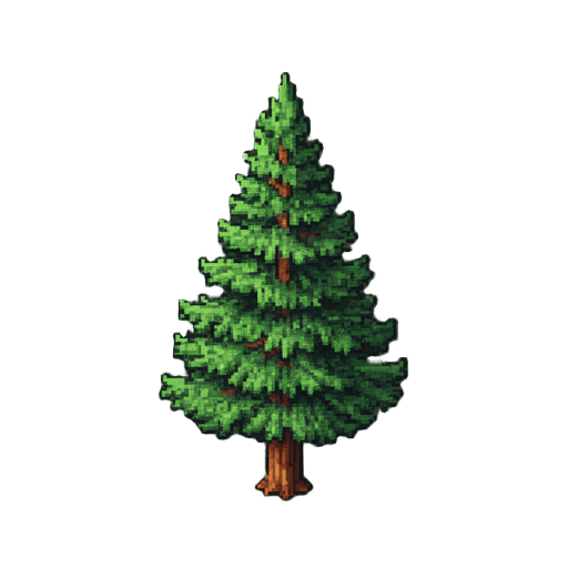Isometric Hemlock Tree