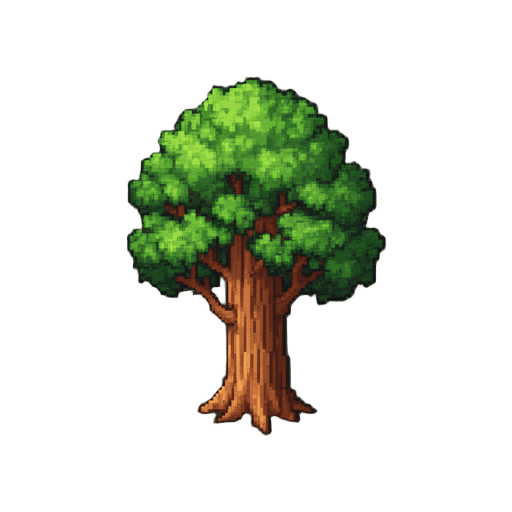 Isometric Teak Tree