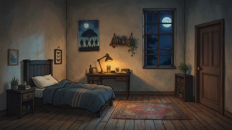 Bedroom Background Night
