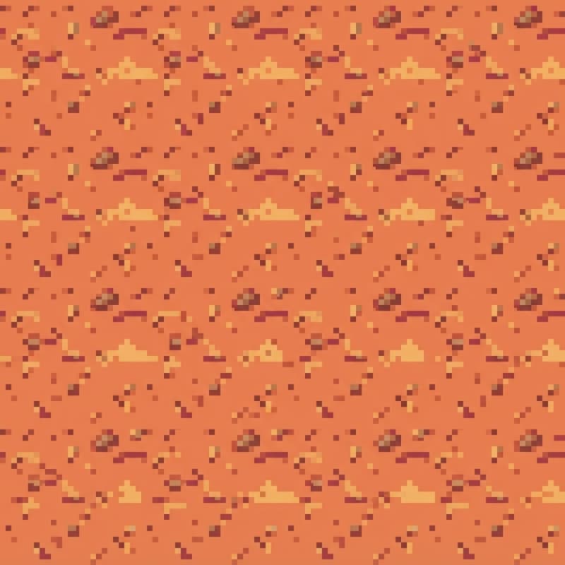 Image: pixel art seamless tileable dirt path texture, top