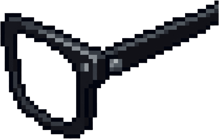Black Frame Hinge Bracket Pixel Sprite