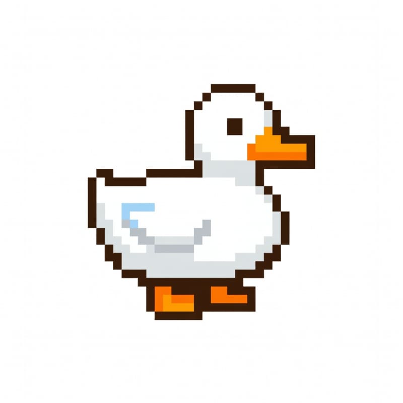 Duck Pixel Picture