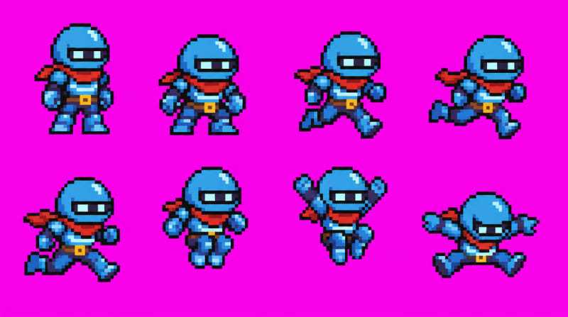 Platformer Hero Sprite Sheet