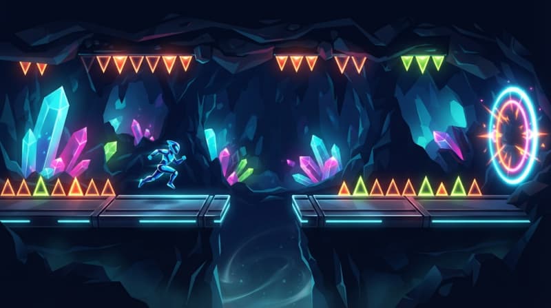 Neon Spike Cavern