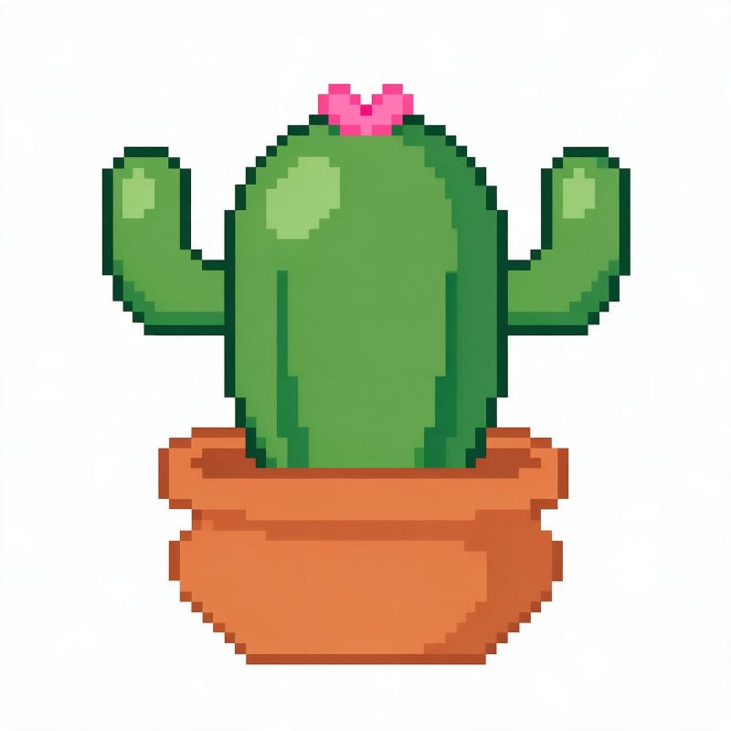 Cactus Pixel Picture