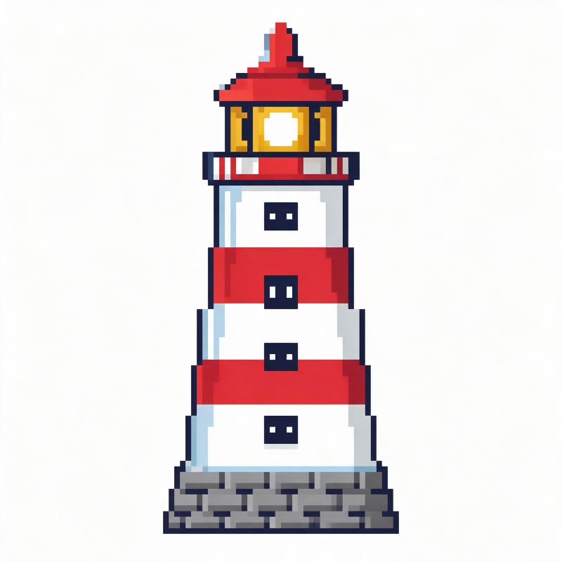 Lighthouse Pixel Picture