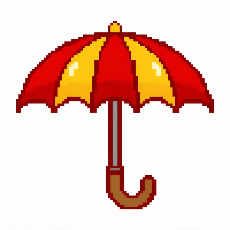 Umbrella Pixel Picture