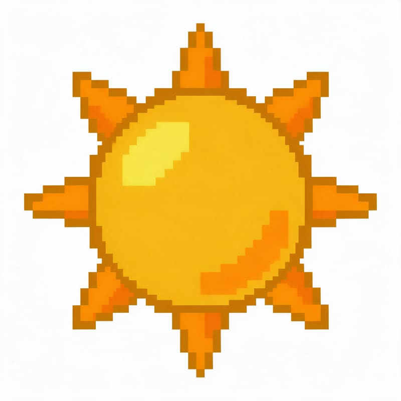 Sun Pixel Picture