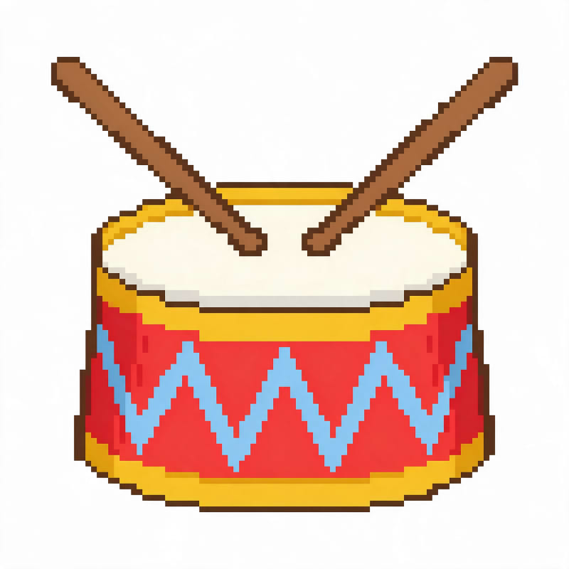 Drum Pixel Picture
